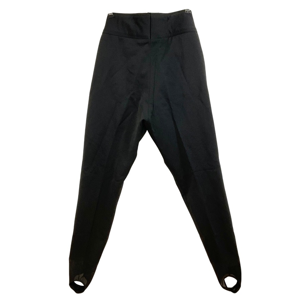 VTG retro SCHOELLER SKI COBOR women's pants stirrup black stretch 59805‎ size 12